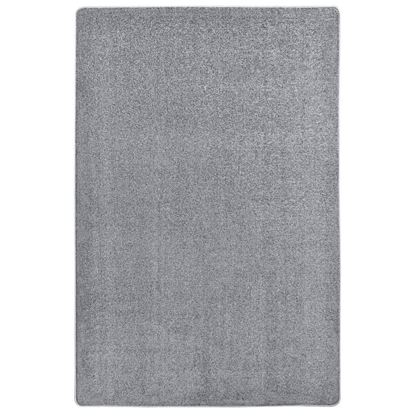 A close-up of a grey Joy Carpets Kid Essentials Endurance rectangle area rug.
