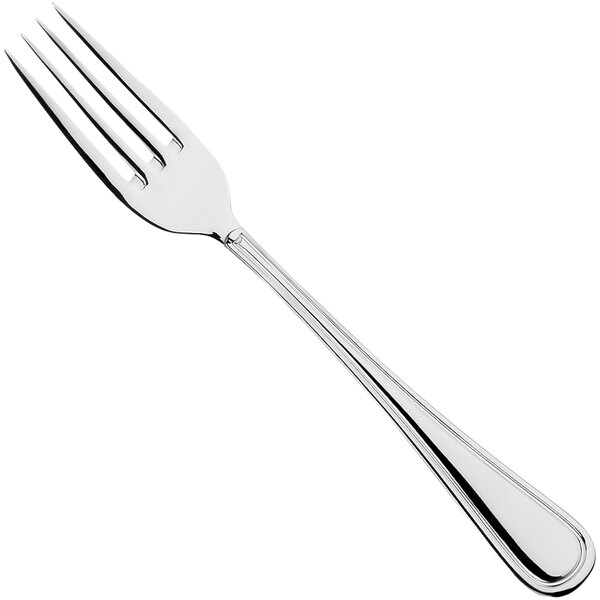 A Sola the Netherlands silver table fork with a silver handle.