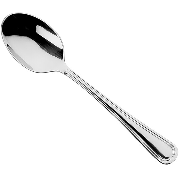 A Sola stainless steel teaspoon with a handle.