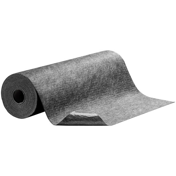 A roll of grey adhesive-backed floor mat.