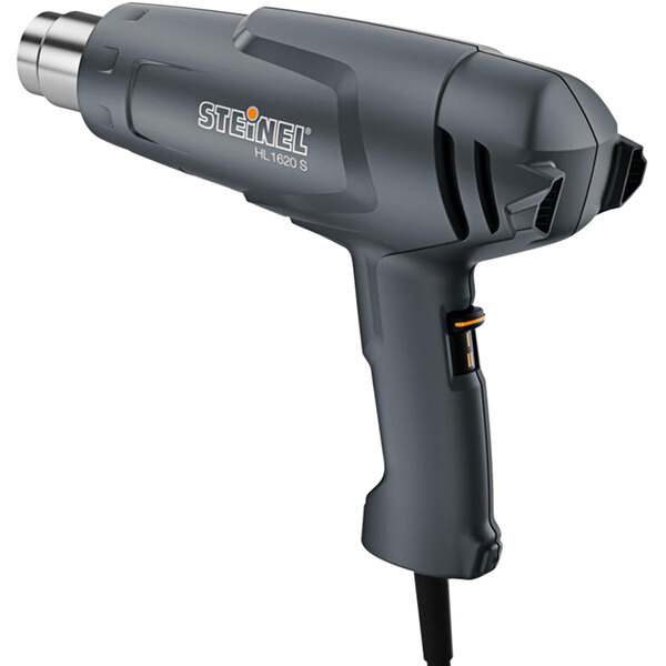 A black and grey Steinel HL 1620 S 2-Stage Professional Heat Gun with a cord.