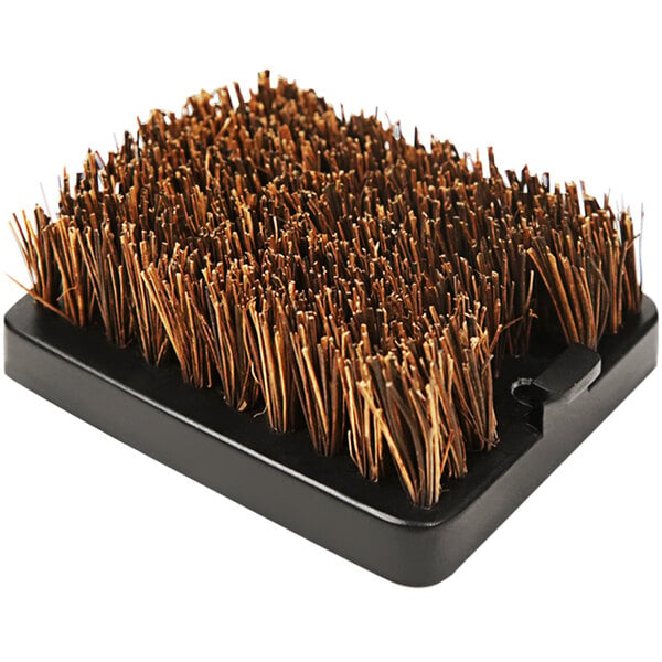 A Louisiana Grills replacement brush head with brown bristles.