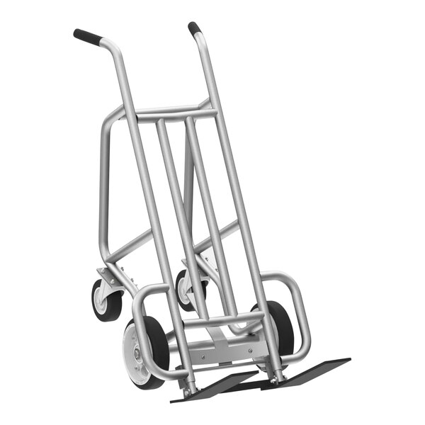 A silver Valley Craft hand truck with black wheels.