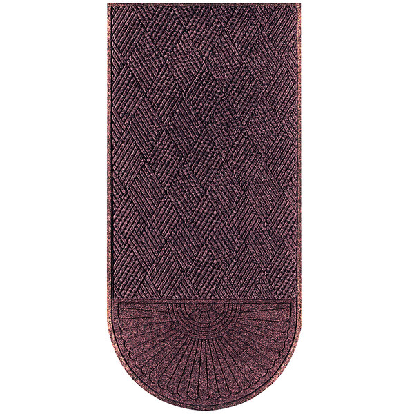 A Maroon WaterHog Eco Grand mat with a diamond pattern.