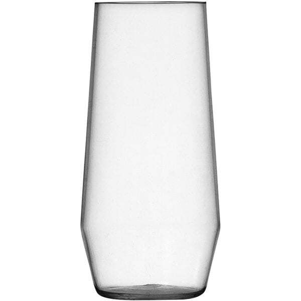 A clear Fortessa Sole Tritan plastic beverage glass.