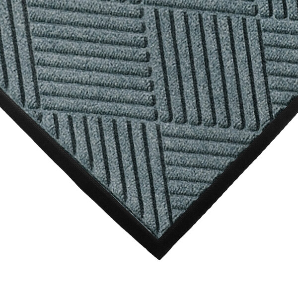 A WaterHog Classic Bluestone mat with a black rubber border.
