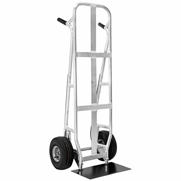 A silver Valley Craft hand truck with wheels and a handle.