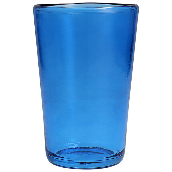 A blue Fortessa Veranda Tritan highball glass.