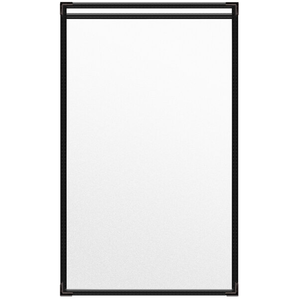 A white rectangular object with black border.