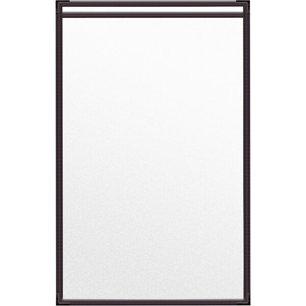 A white rectangular object with black lines.