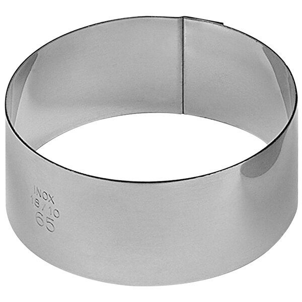 A Gobel stainless steel round cake ring.