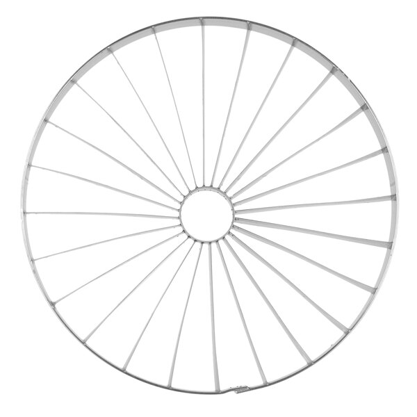 A white circular blade with spokes.