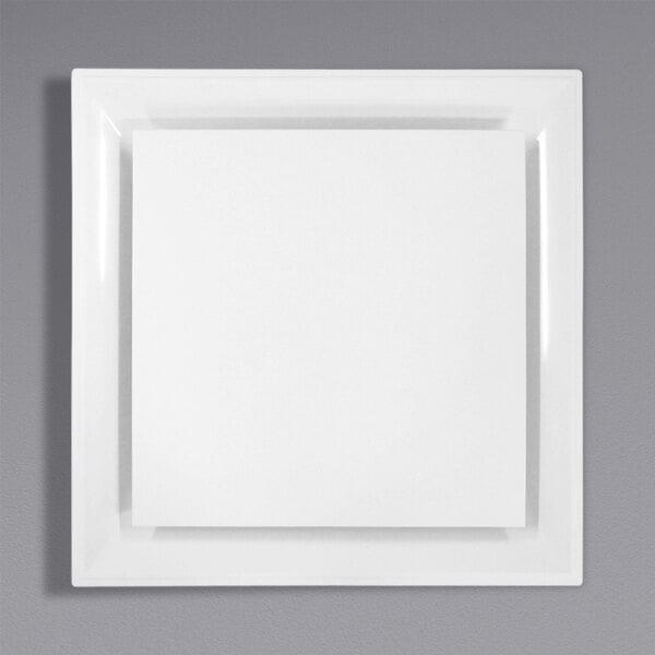 A white rectangular Stratus plaque diffuser with a black border on a white background.