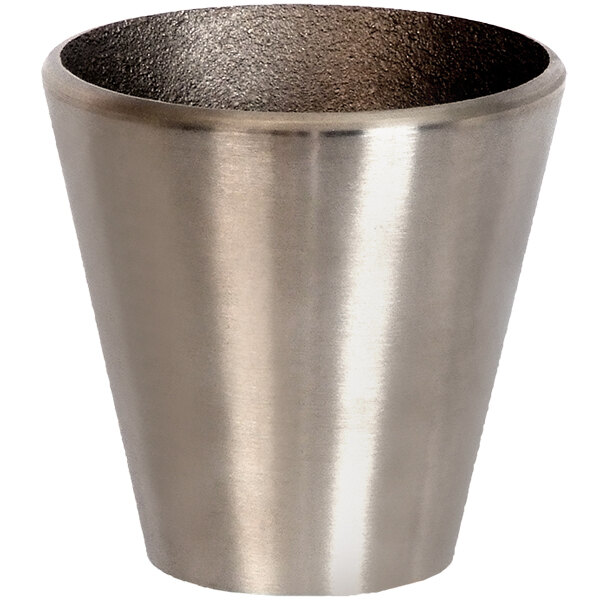 A Josam Nikaloy round funnel with a silver rim.