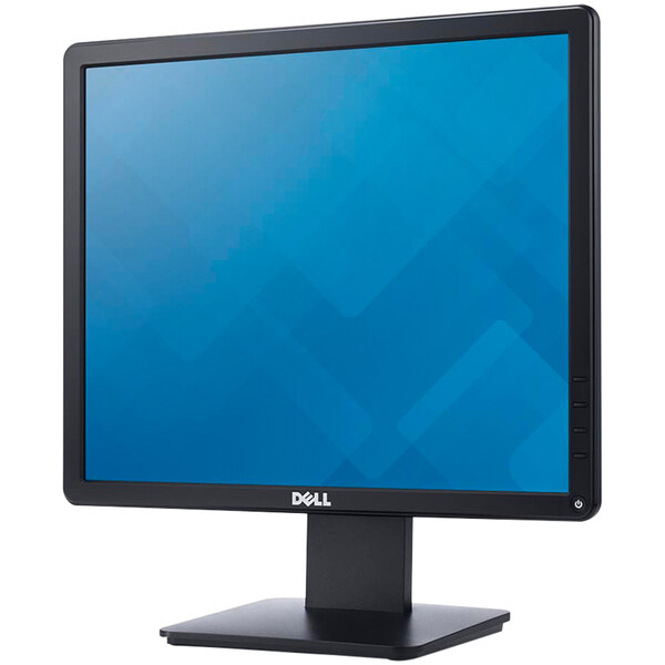 A Dell 17" LED-LCD monitor with a blue screen.