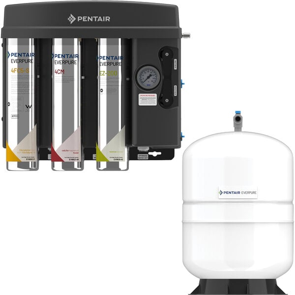 The Everpure EZ-RO 200 Reverse Osmosis System with a white 5 gallon tank and black lid.