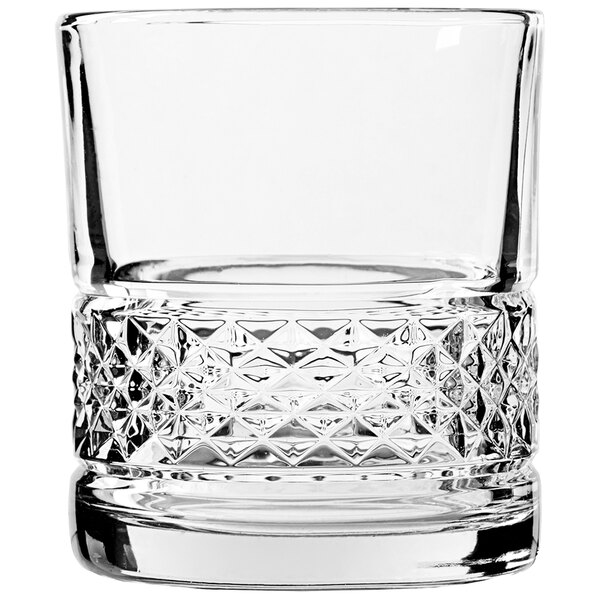 An Anchor Hocking Alistair clear glass with a diamond pattern.