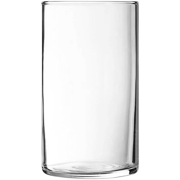 An Arcoroc clear cooler glass.