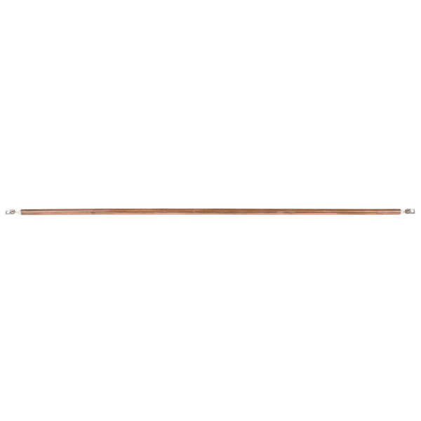 A long thin metal rod with a metal coil at one end.