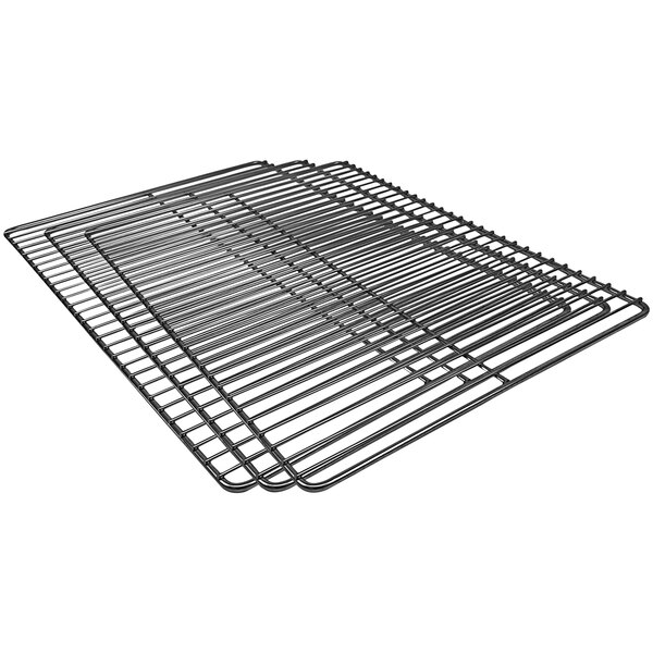 A set of three Eloma wire racks for a combi oven on a white background.