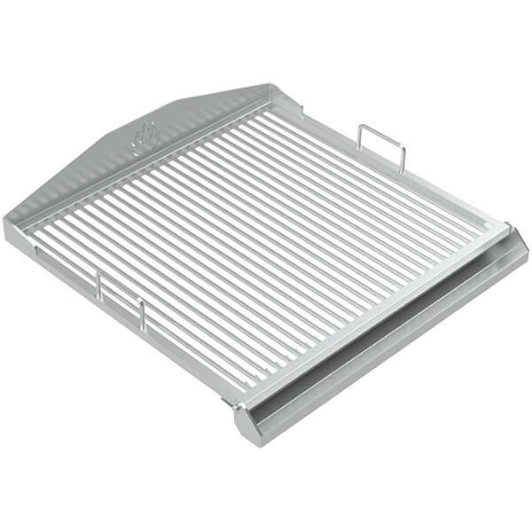 A Mibrasa CPV160F metal grill with a handle and grid.