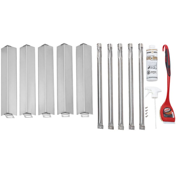 A Crown Verity grill tune up kit with metal brushes.