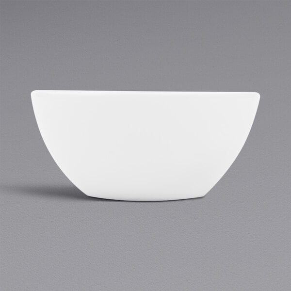 A bright white porcelain bowl.