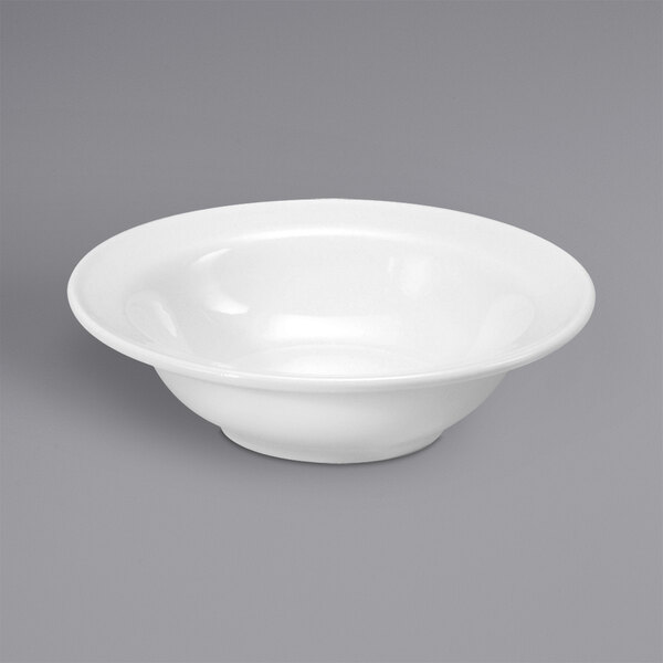 A Oneida Classic cream white porcelain grapefruit bowl.
