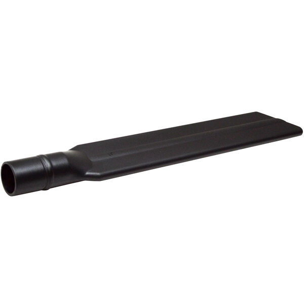 A black plastic tube with a long pipe.