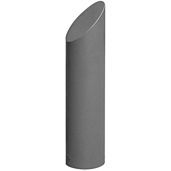 A grey cylindrical Wausau Tile plastic cover with a curved top.