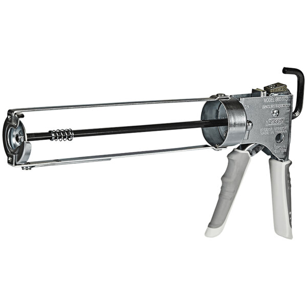 A Newborn caulk gun with a metal handle.