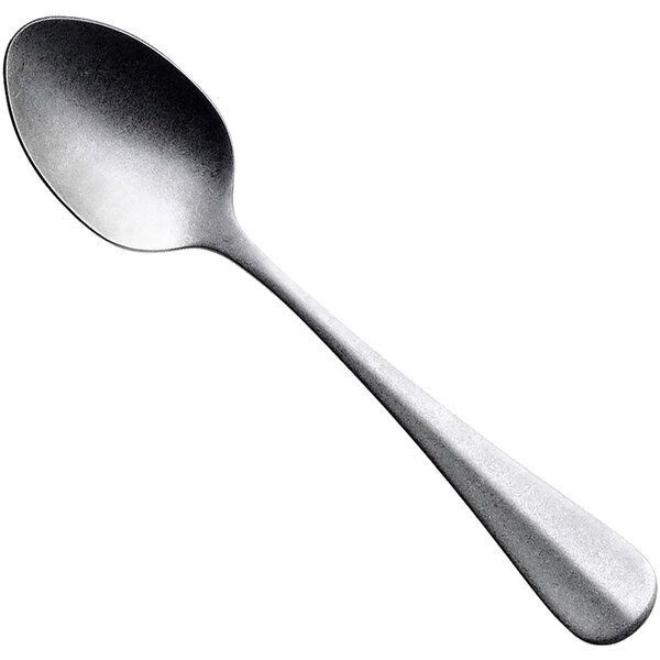 A Sola stainless steel teaspoon with a vintage silver handle.