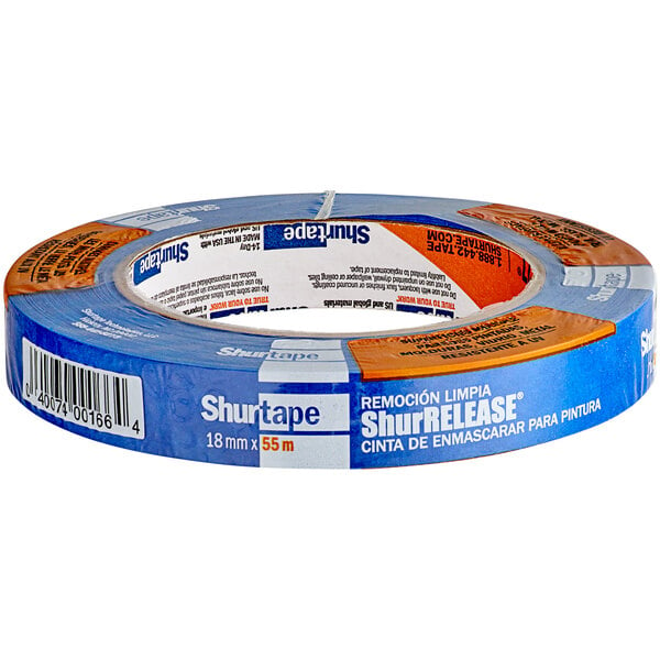 A roll of blue Shurtape painter's tape.