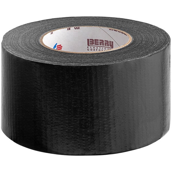 A roll of Nashua black duct tape with a white label.