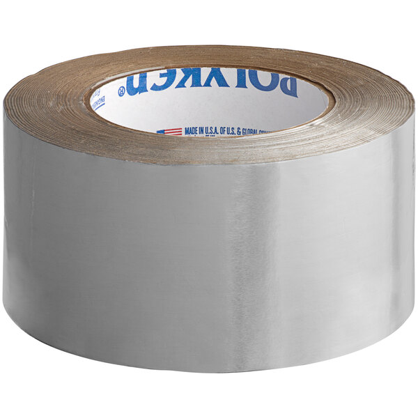 A roll of Nashua plain foil tape with a silver background.