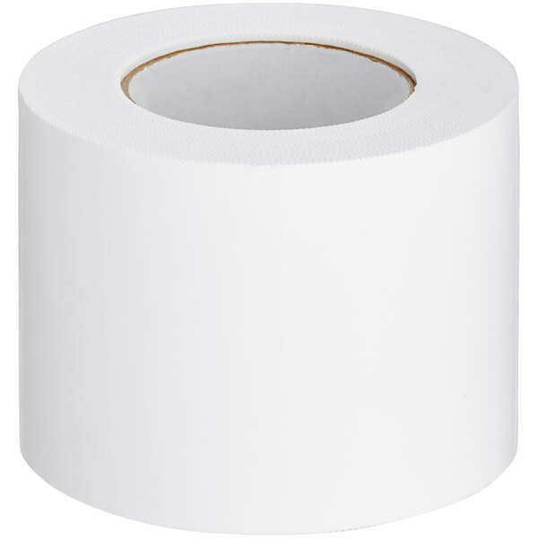 A roll of white Nashua Polyethylene Film Tape with a pinked edge.