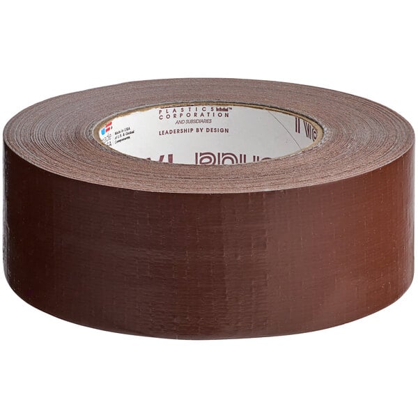 A roll of Nashua brown duct tape with a brown label.