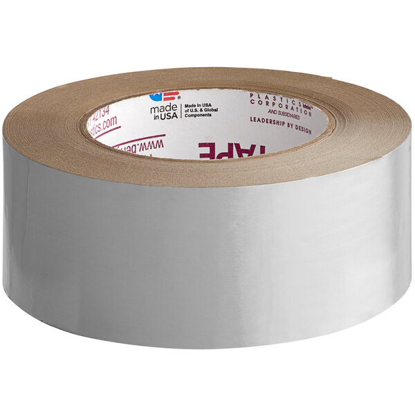 A roll of Nashua plain silver foil tape with a clear label.