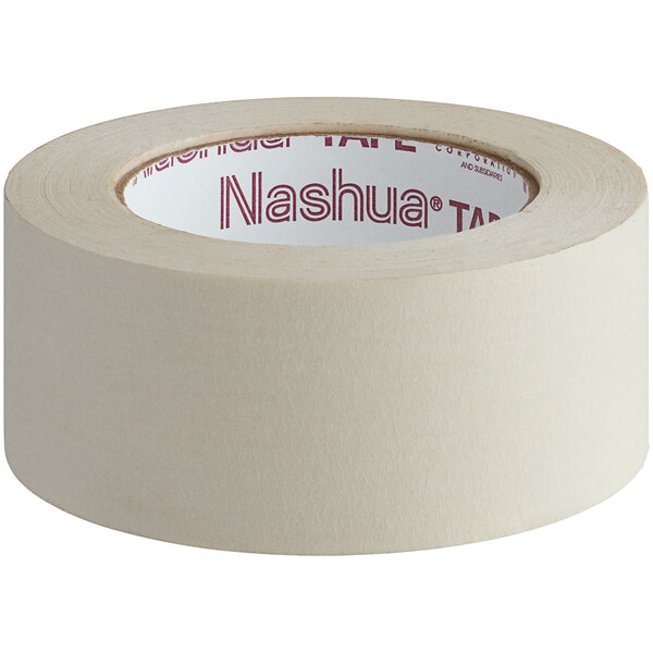 A roll of Nashua utility masking tape with red and white packaging.