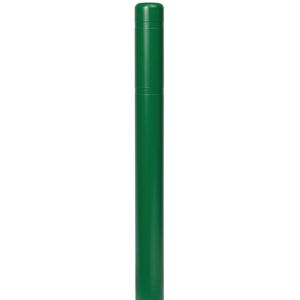 A green cylindrical Innoplast Bollard cover with a white background.