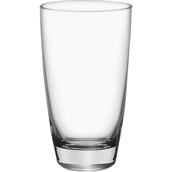 A clear Tiara highball glass on a white background.