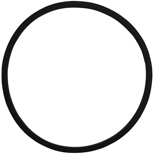 A black silicone ring with a white background.