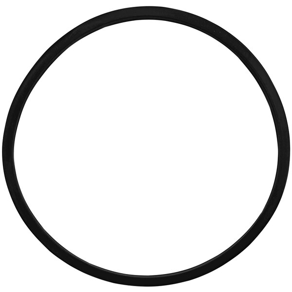 A black silicone ring with a white background.