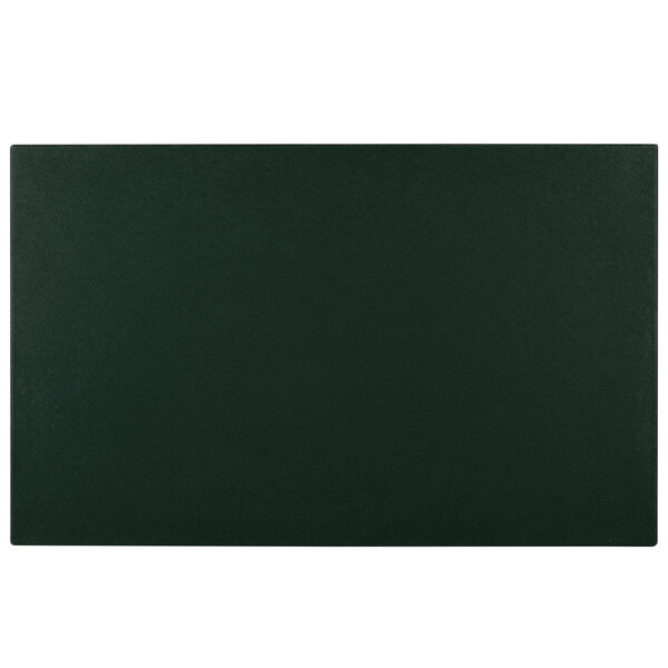 A dark green rectangular well cover.