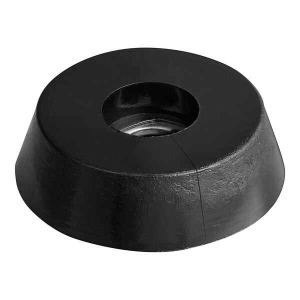 A black rubber Noble Products Anti-Slip Foot with a hole in it.
