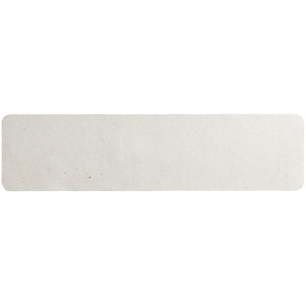 A white rectangular Wooster Flex-Tred anti-slip tape strip with a black border and rounded edge.