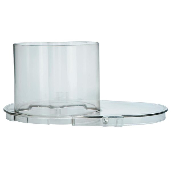 A clear plastic container with a clear lid.