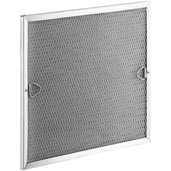 A Bunn magnetic air filter with a metal frame and stainless steel mesh.