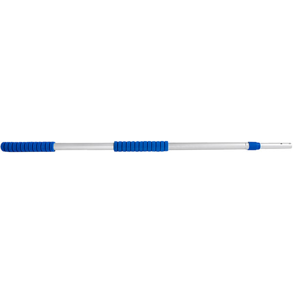 A blue and silver Clarke Dust Magnet aluminum pole with a cushion grip.