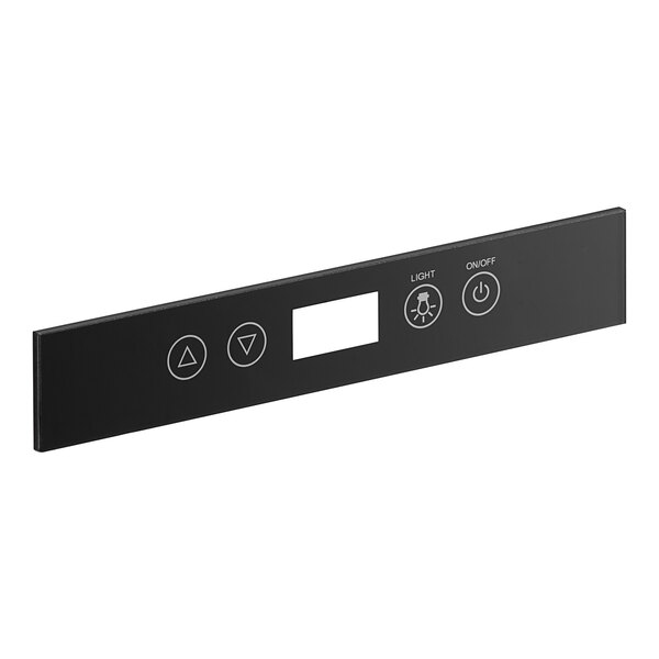 A black rectangular AvaValley control cover with buttons.